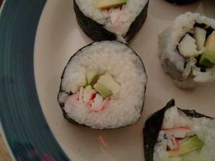 Close-up of sushi